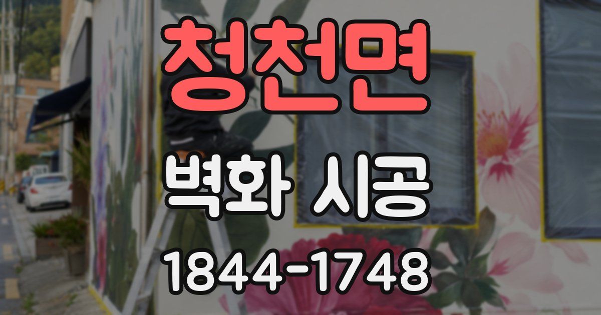 청천면 벽화 시공
