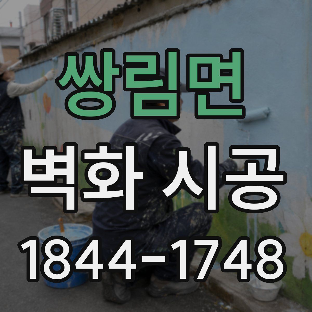 쌍림면 벽화 시공