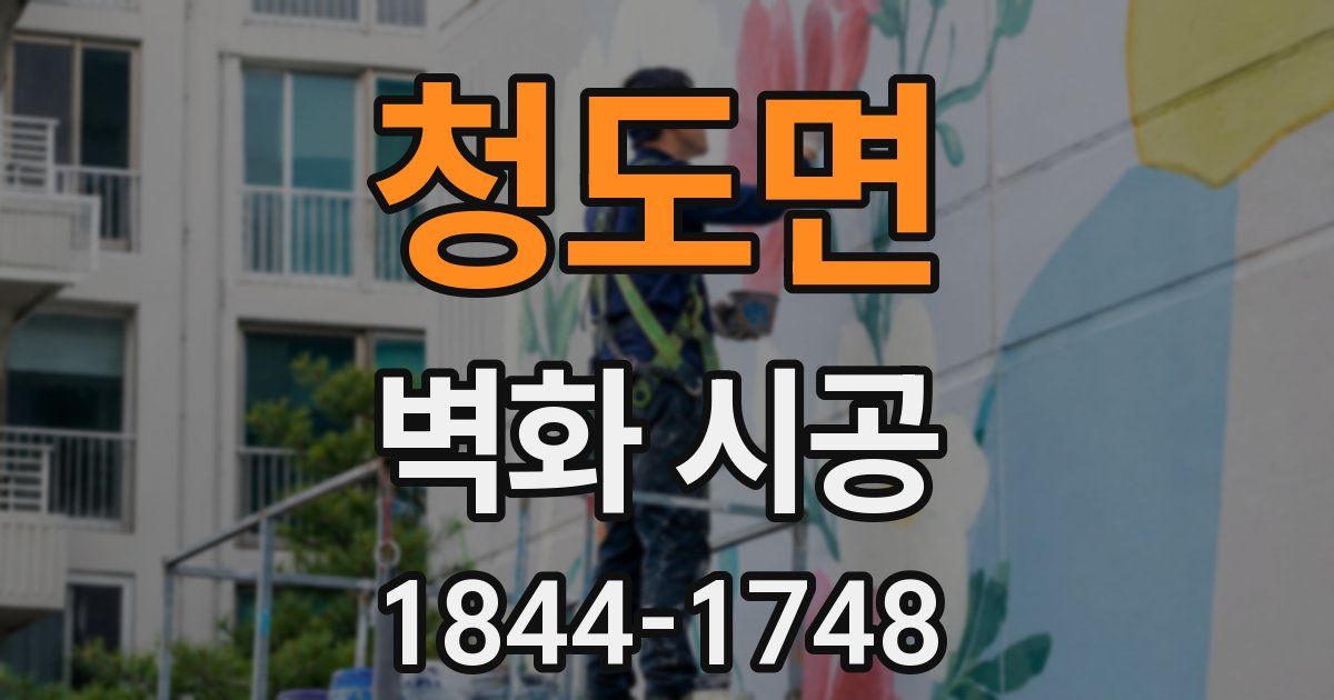 청도면 벽화 시공