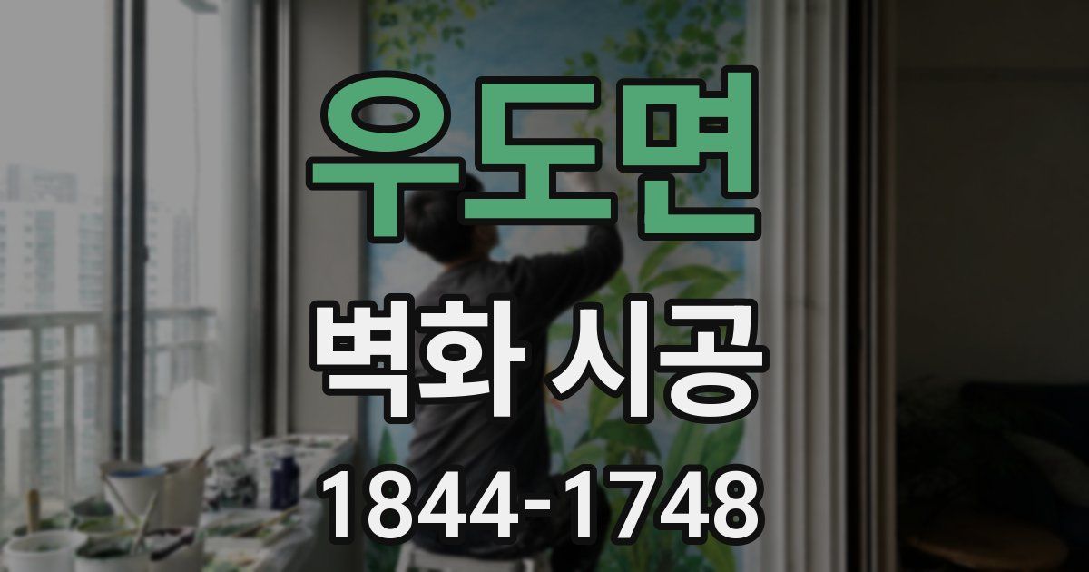 우도면 벽화 시공