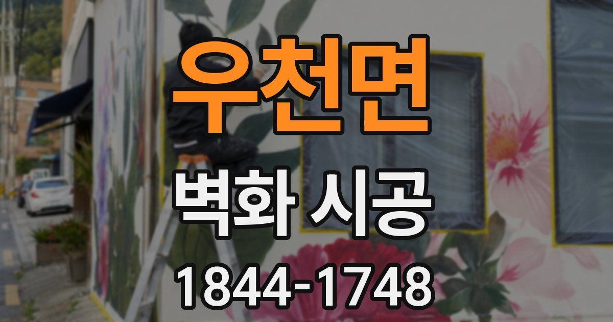 우천면 벽화 시공
