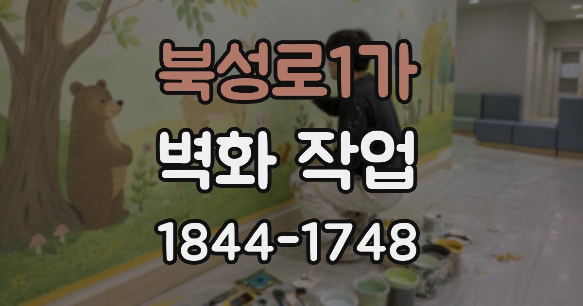 북성로1가 벽화 작업