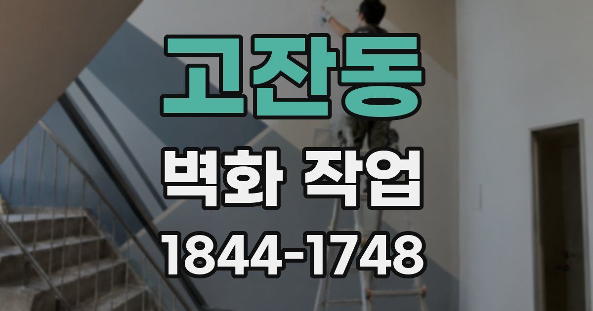 고잔동 벽화 작업