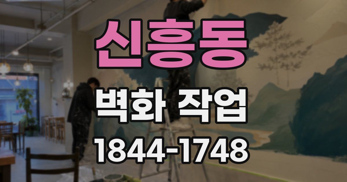 신흥동 벽화 작업