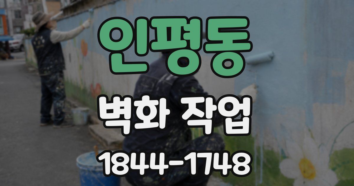 인평동 벽화 작업