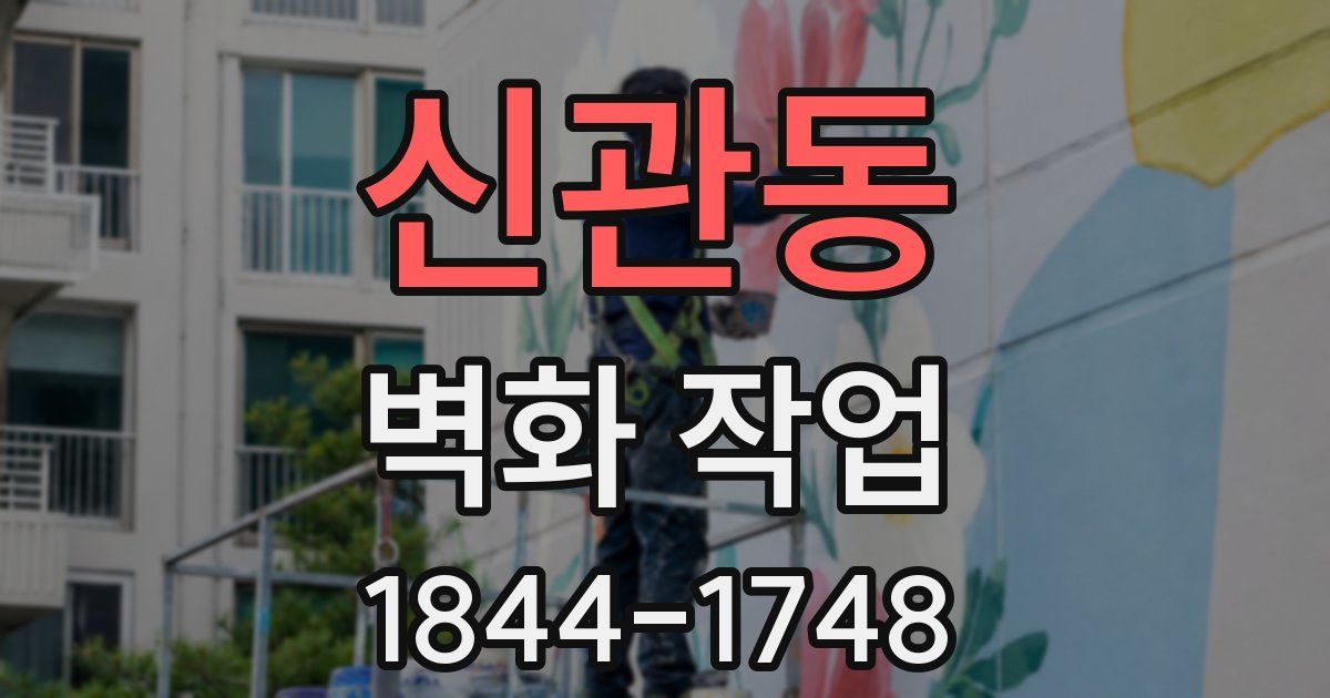 신관동 벽화 작업