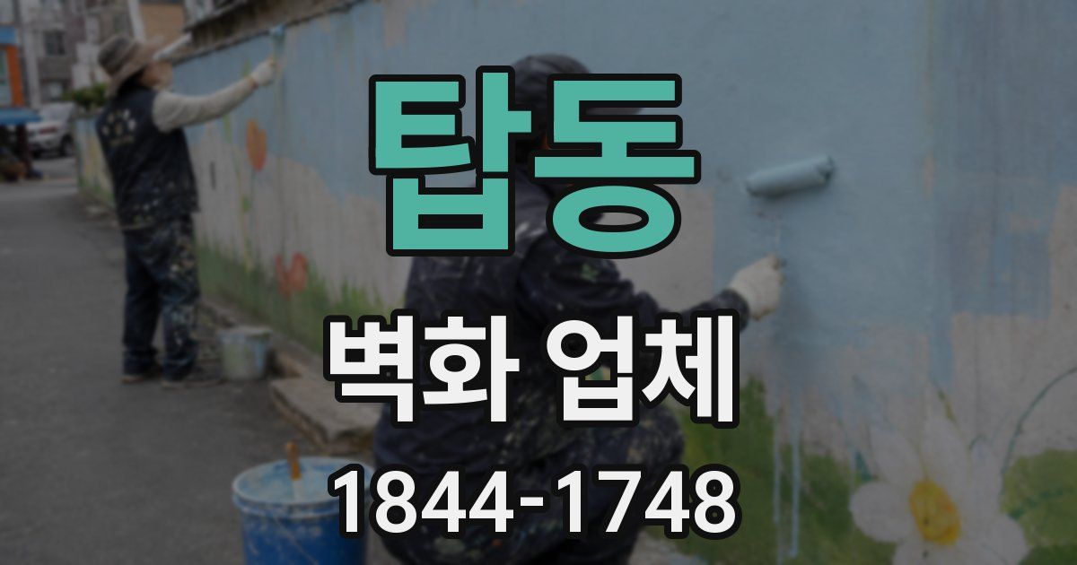 탑동 벽화 업체