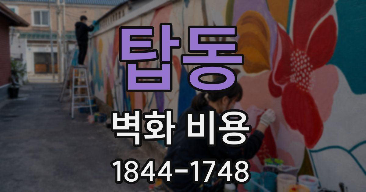 탑동 벽화 비용