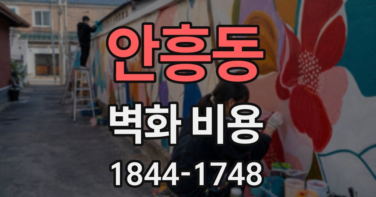 안흥동 벽화 비용