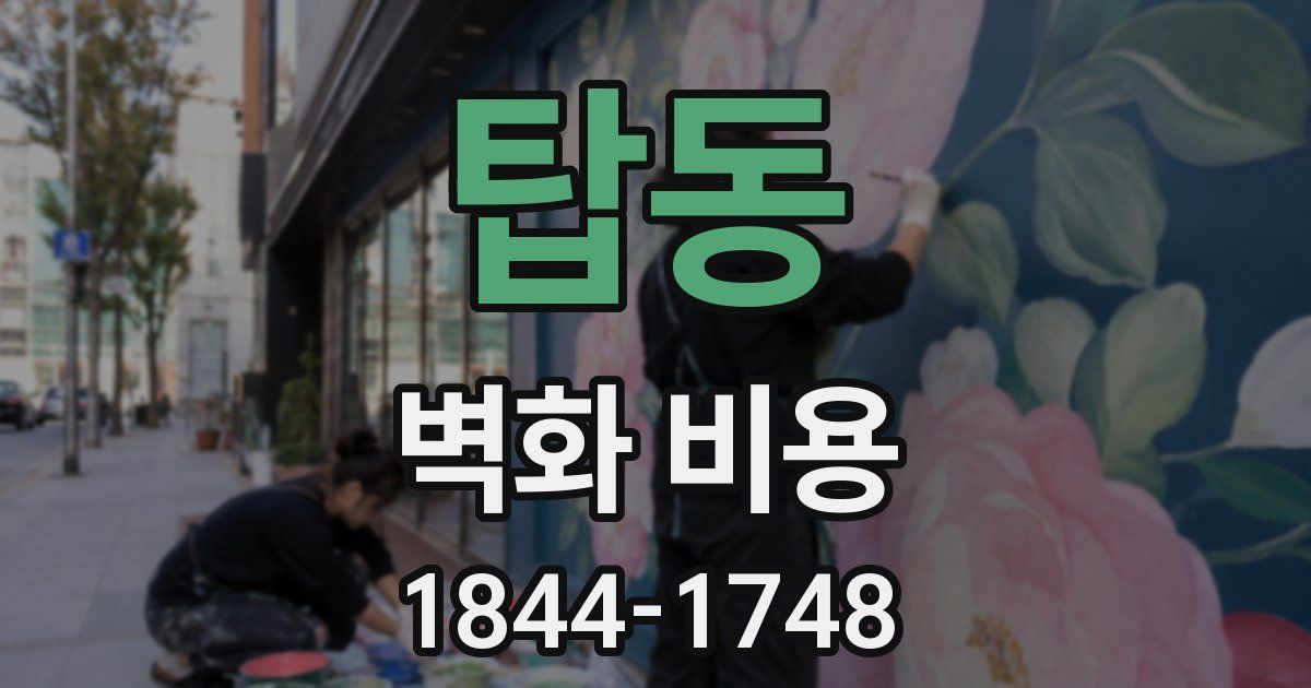 탑동 벽화 비용