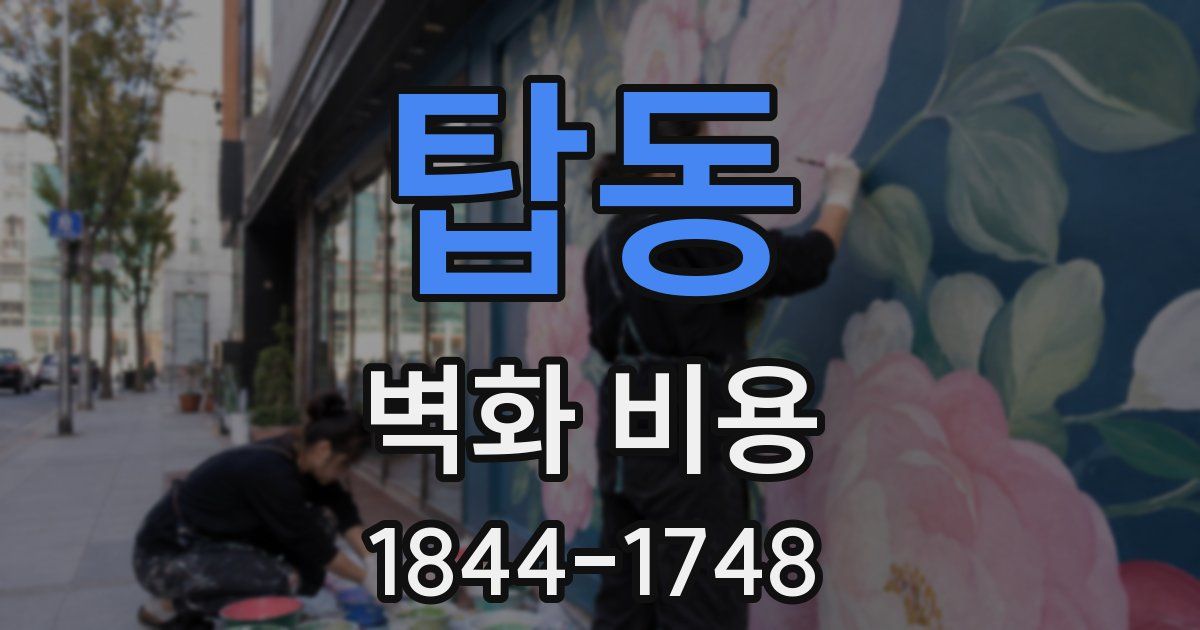 탑동 벽화 비용