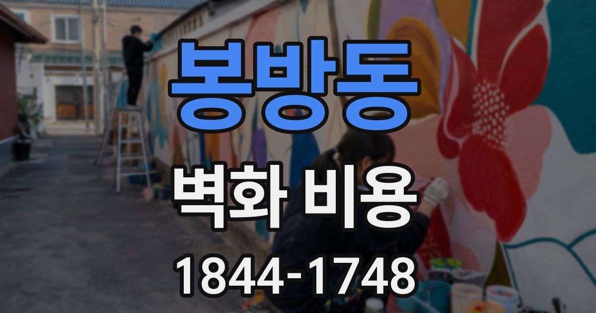 봉방동 벽화 비용
