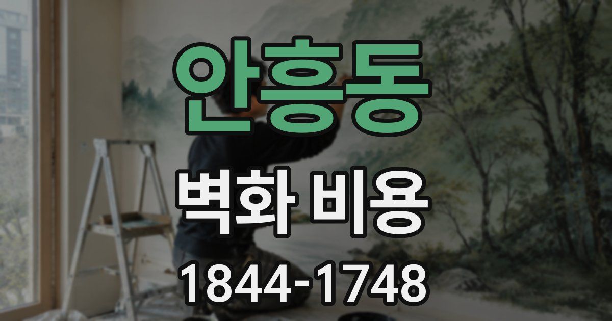 안흥동 벽화 비용