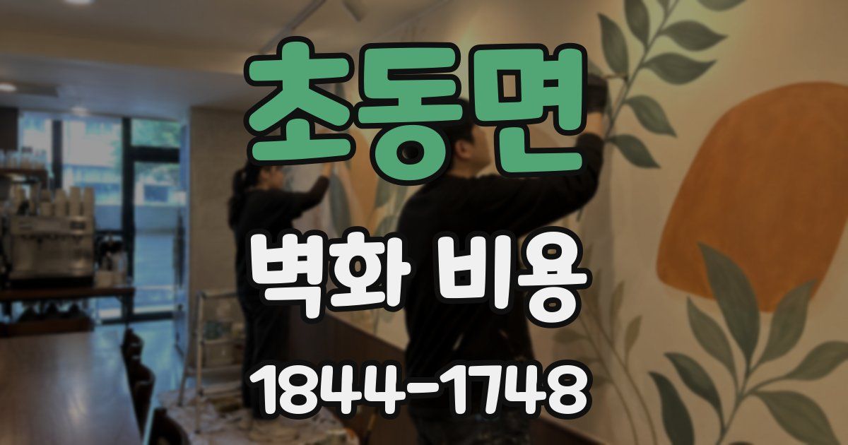 초동면 벽화 비용