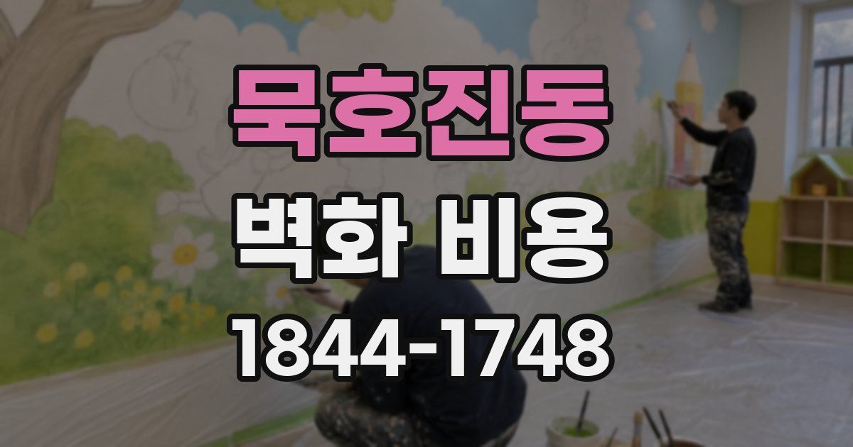 묵호진동 벽화 비용