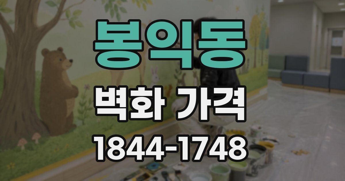 봉익동 벽화 가격