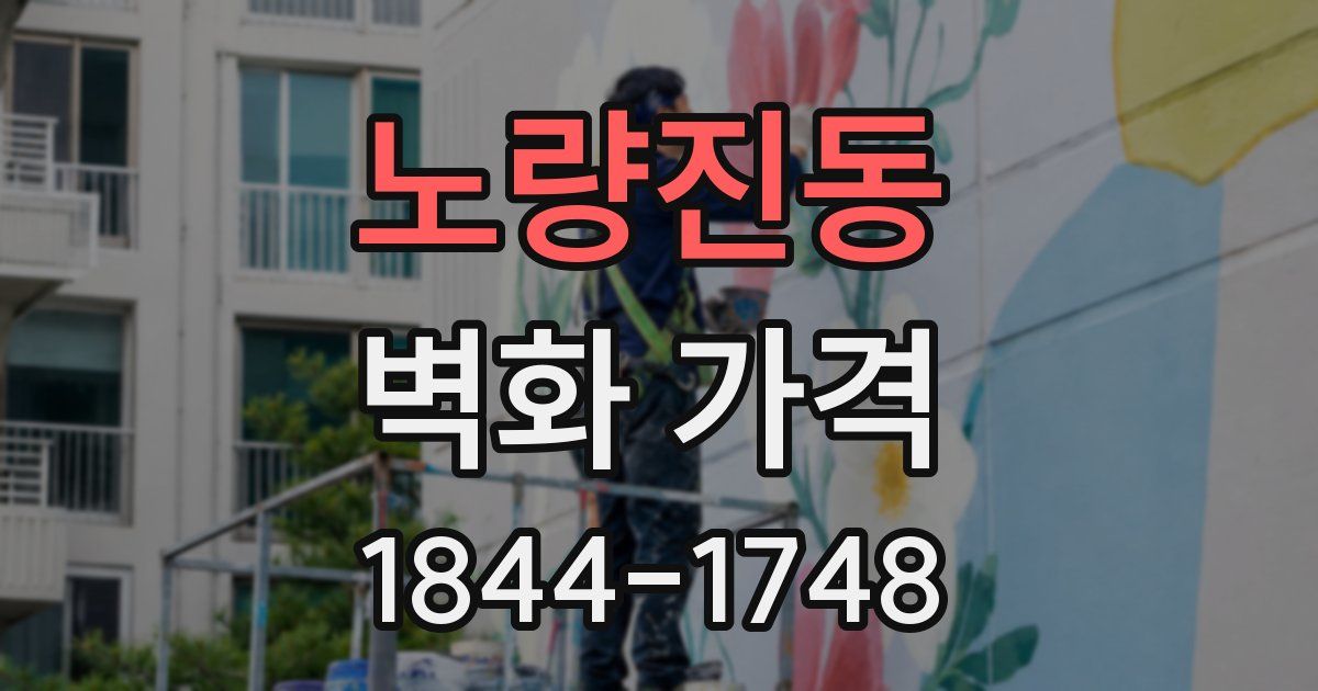 노량진동 벽화 가격