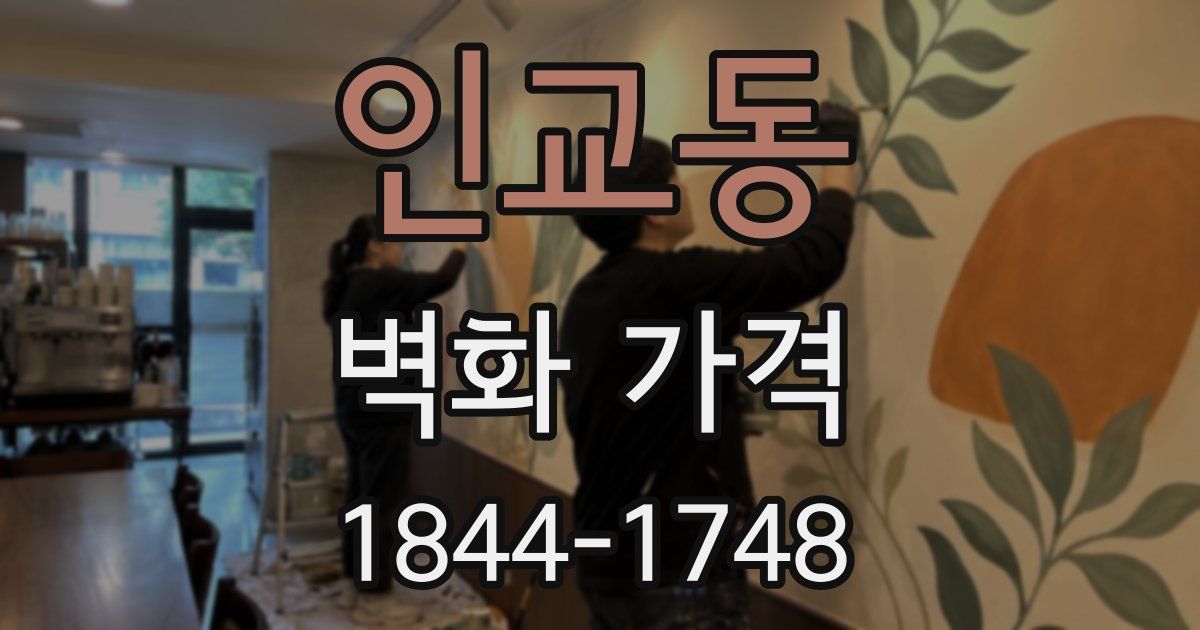 인교동 벽화 가격