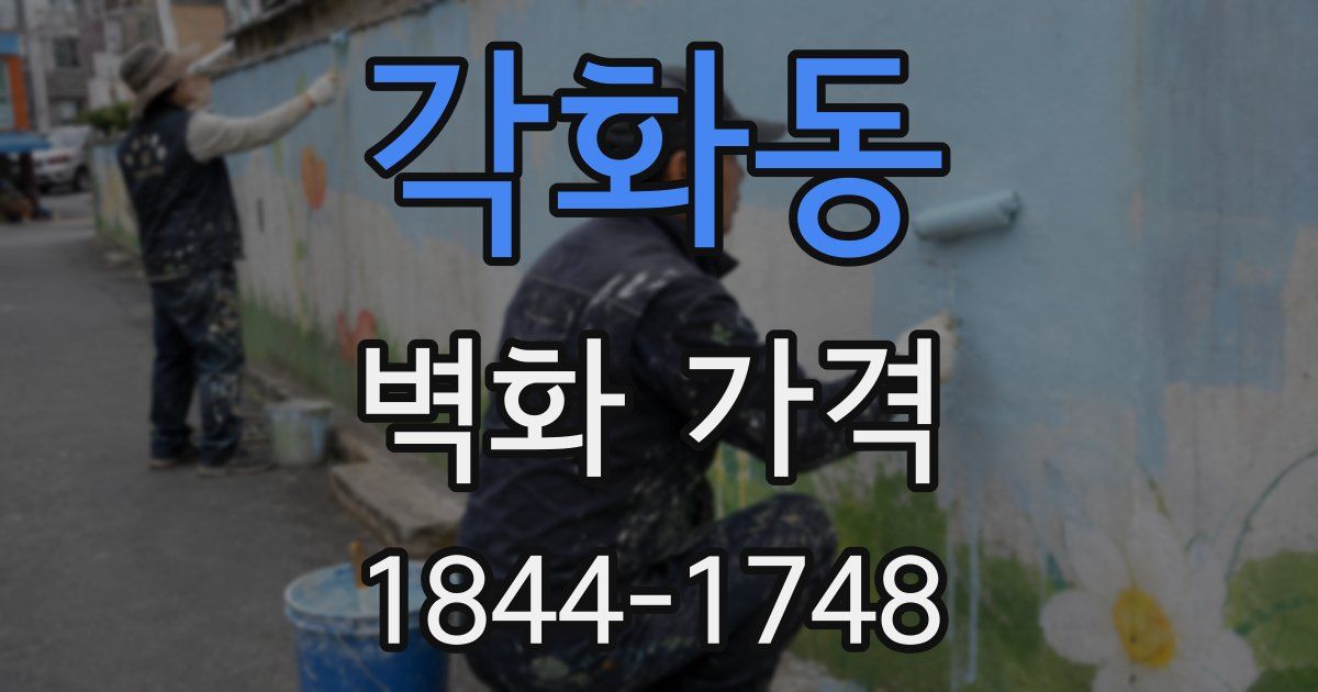 각화동 벽화 가격