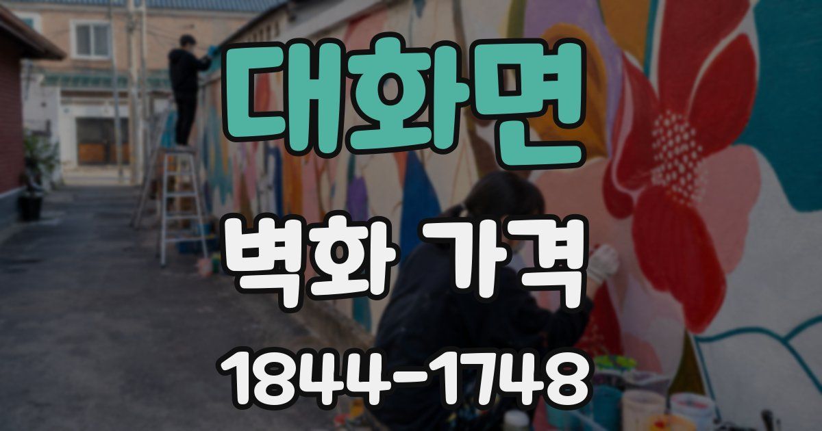 대화면 벽화 가격