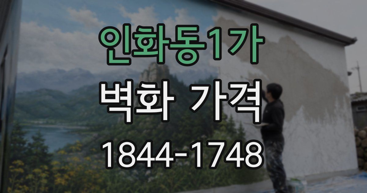 인화동1가 벽화 가격