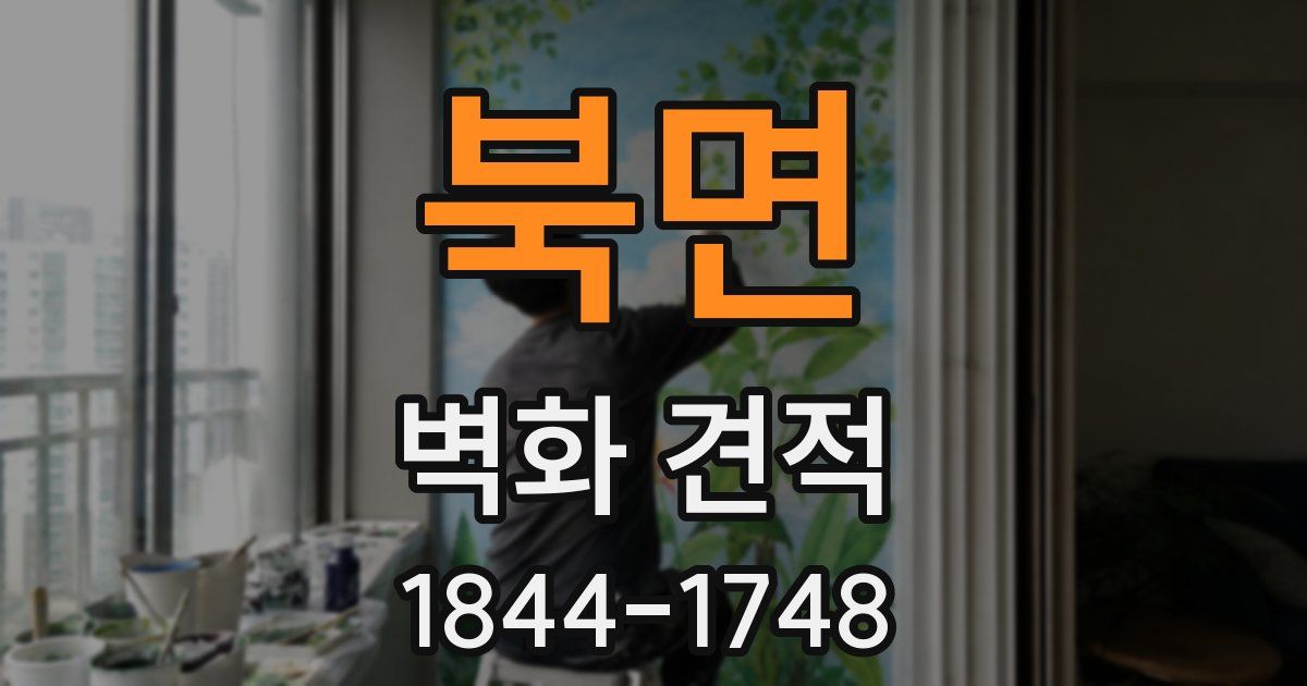 북면 벽화 견적