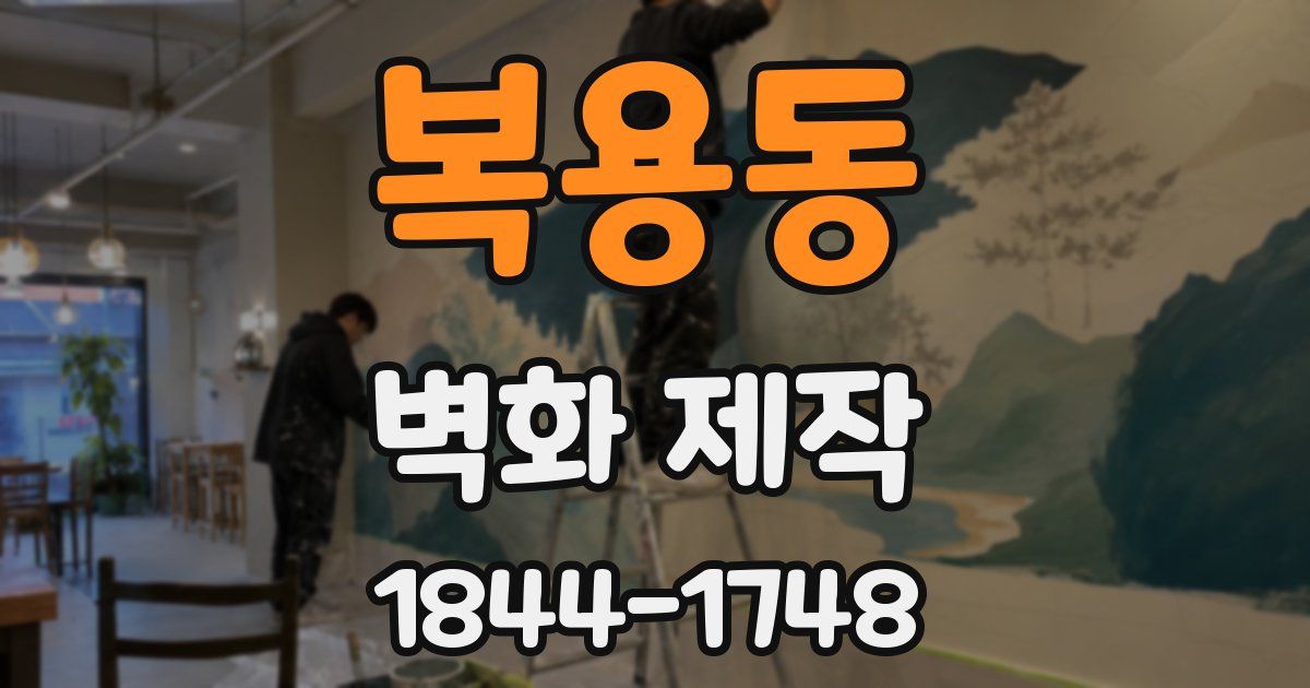 복용동 벽화 제작
