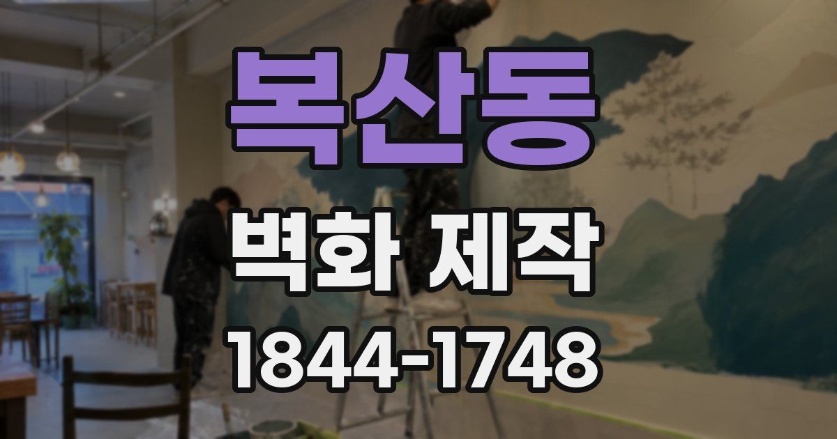 복산동 벽화 제작