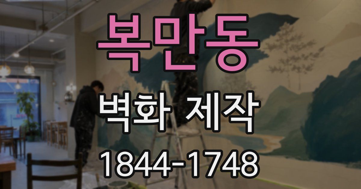 복만동 벽화 제작