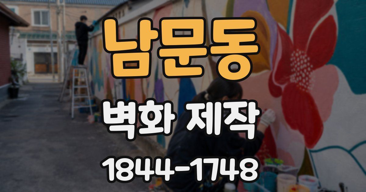 남문동 벽화 제작