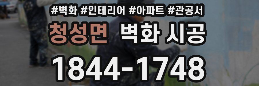 청성면 벽화 시공