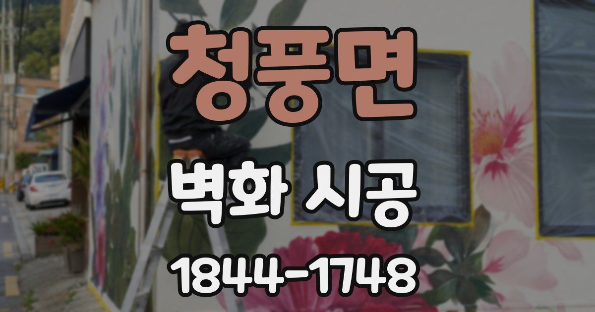 청풍면 벽화 시공