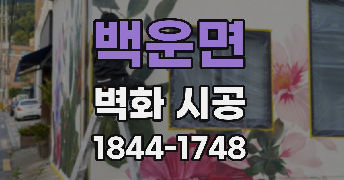 백운면 벽화 시공
