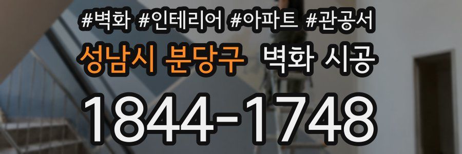 성남시 분당구 벽화 시공