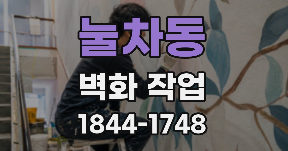 눌차동 벽화 작업