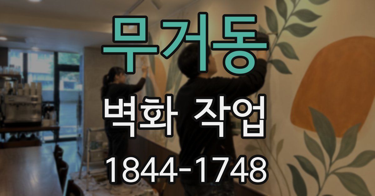 무거동 벽화 작업
