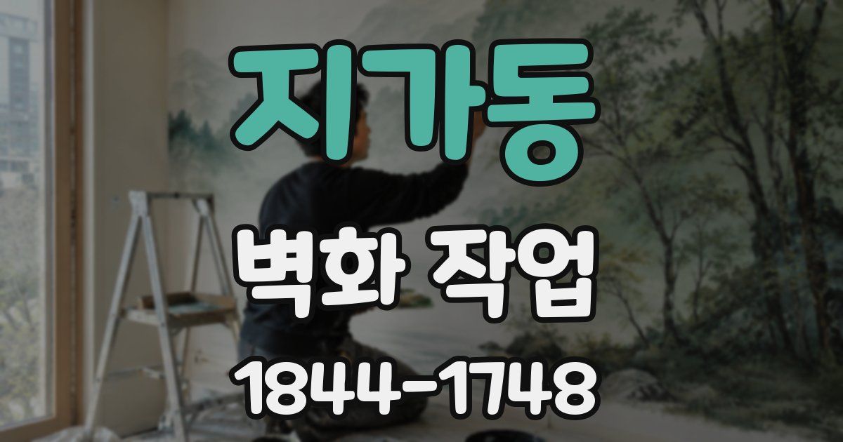 지가동 벽화 작업