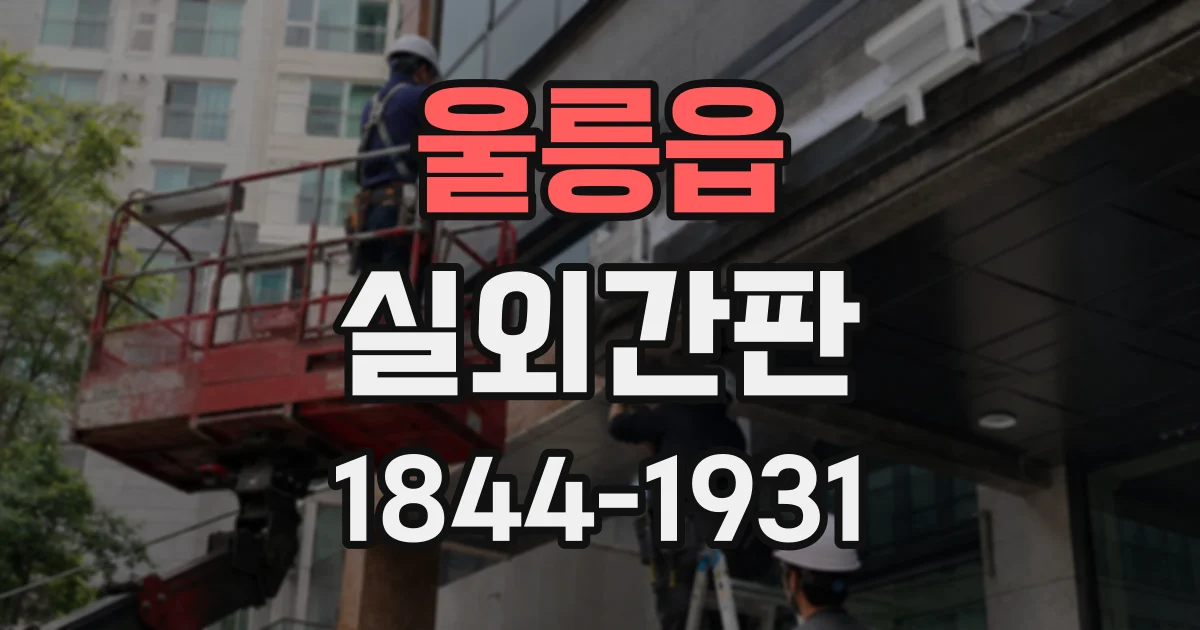 울릉읍 실외간판