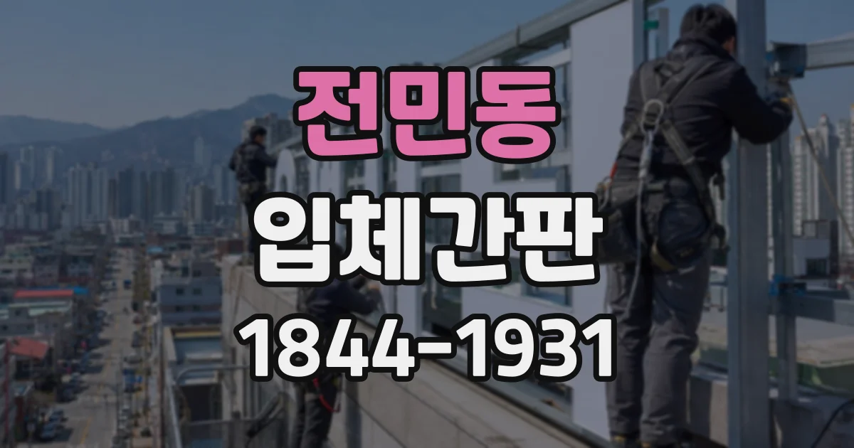 전민동 입체간판