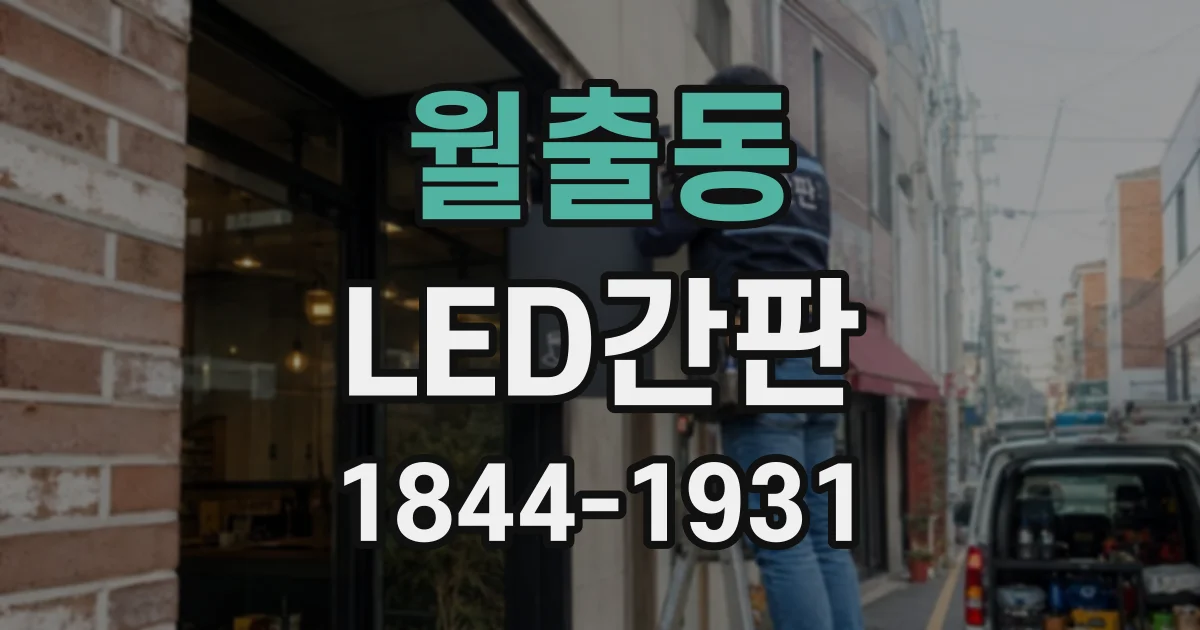 월출동 LED간판
