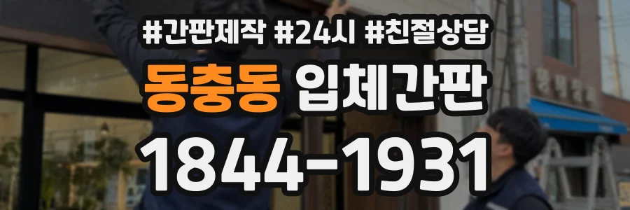 동충동 입체간판 상담 전화 1844-1931