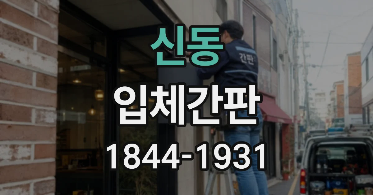 신동 입체간판
