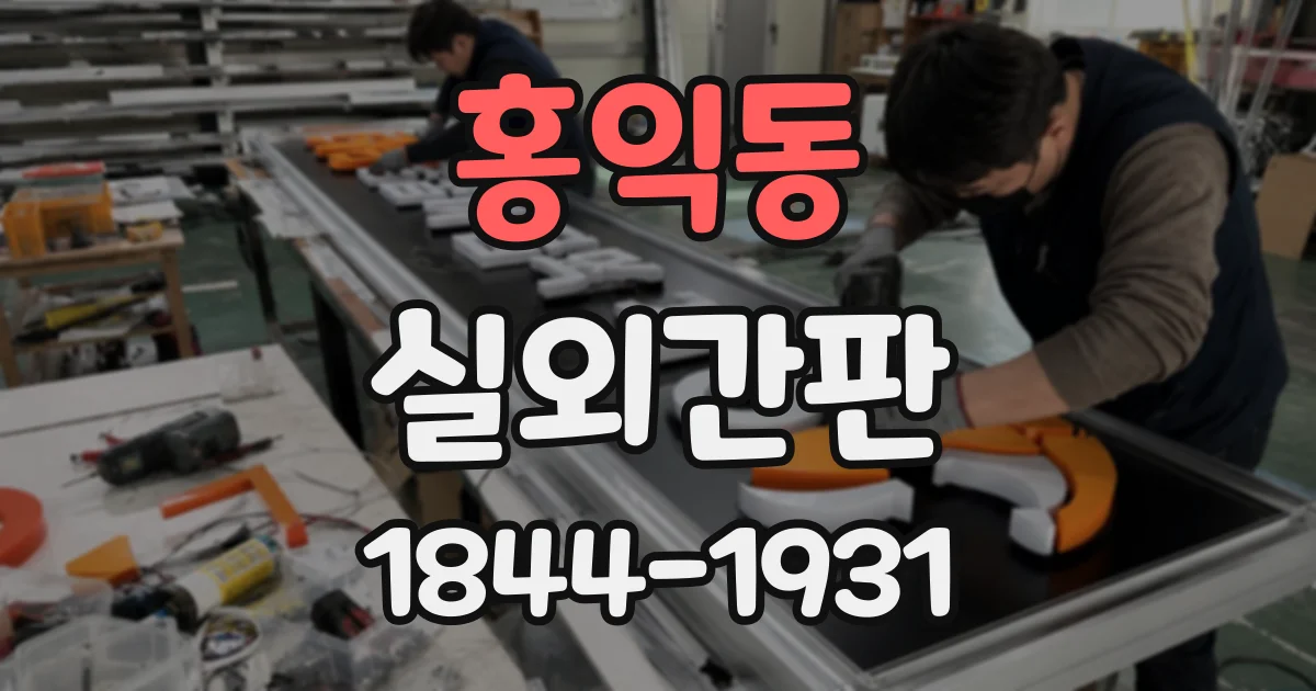 홍익동 실외간판