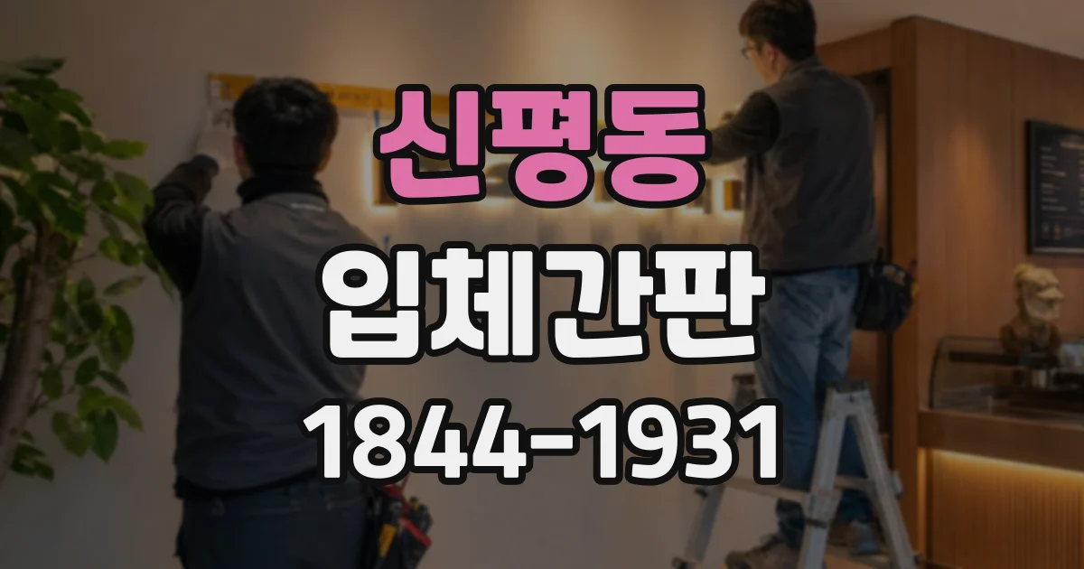 신평동 입체간판