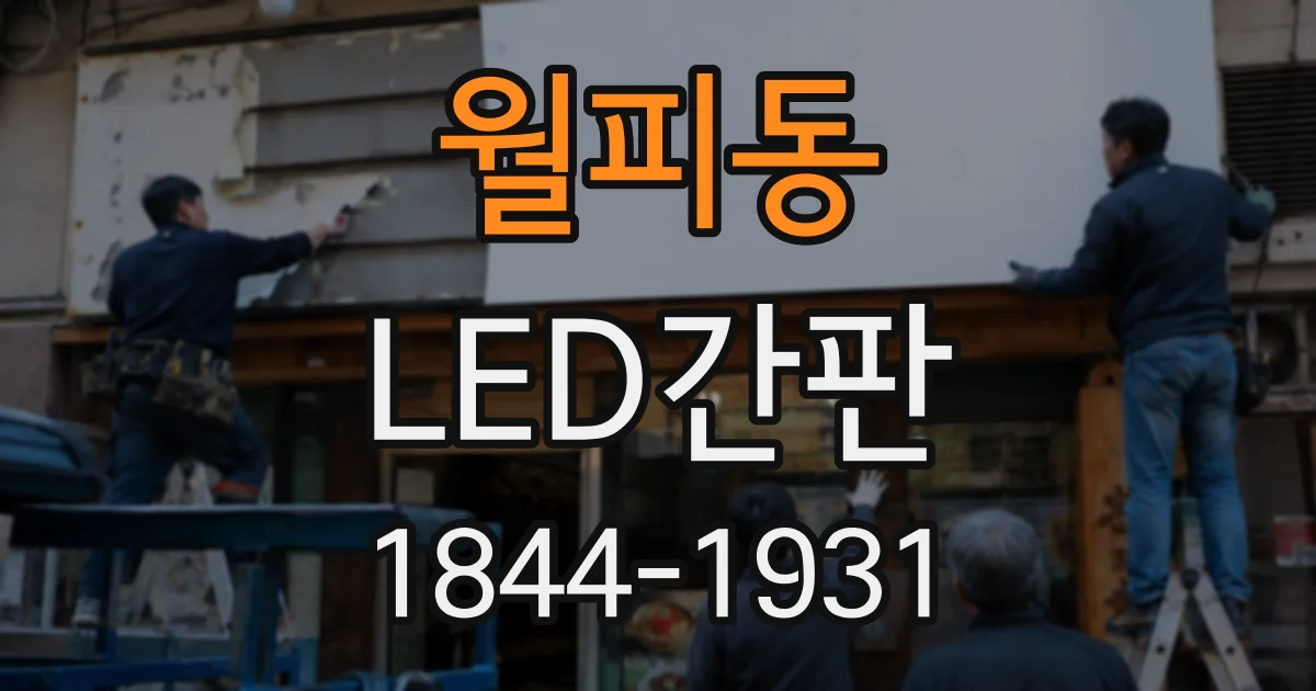 월피동 LED간판