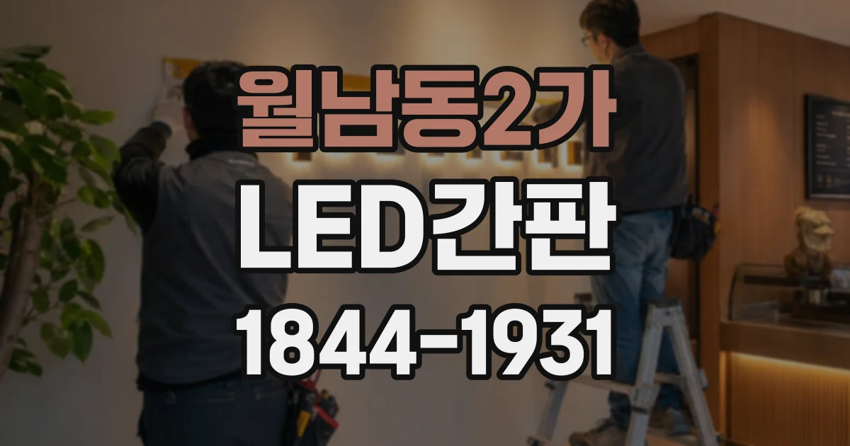 월남동2가 LED간판