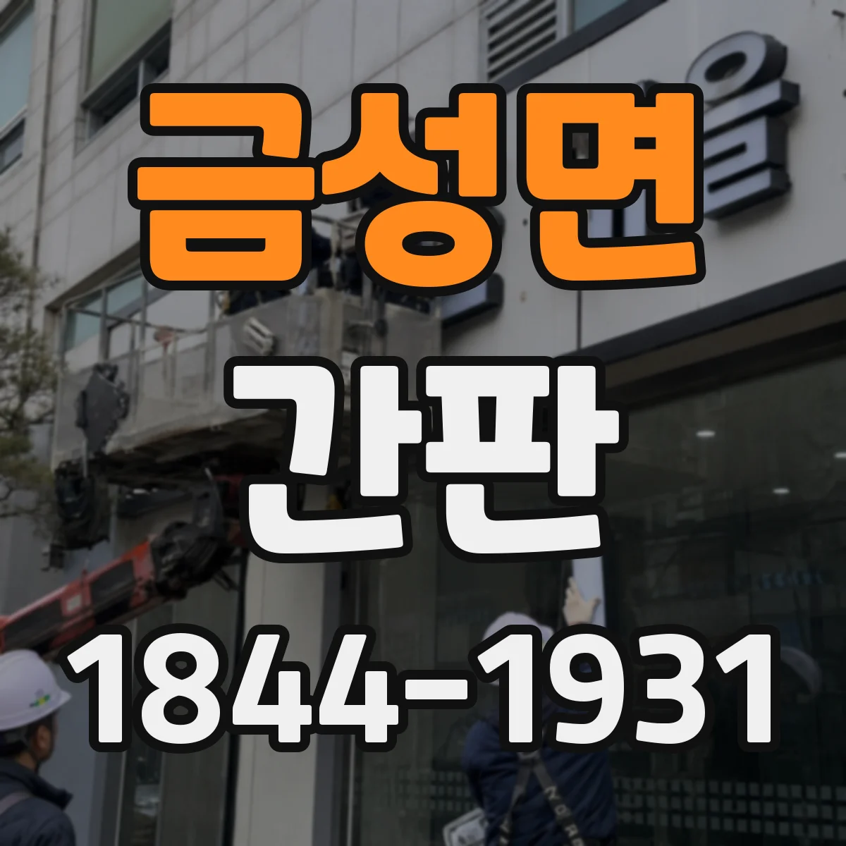금성면 간판