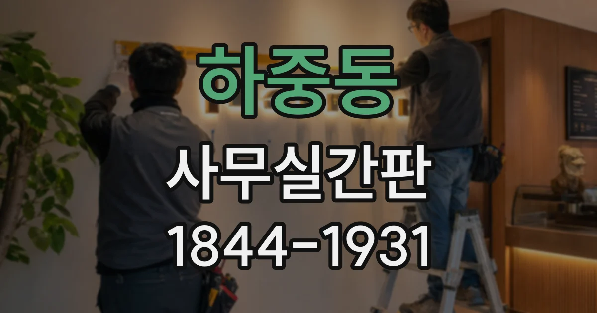 하중동 사무실간판
