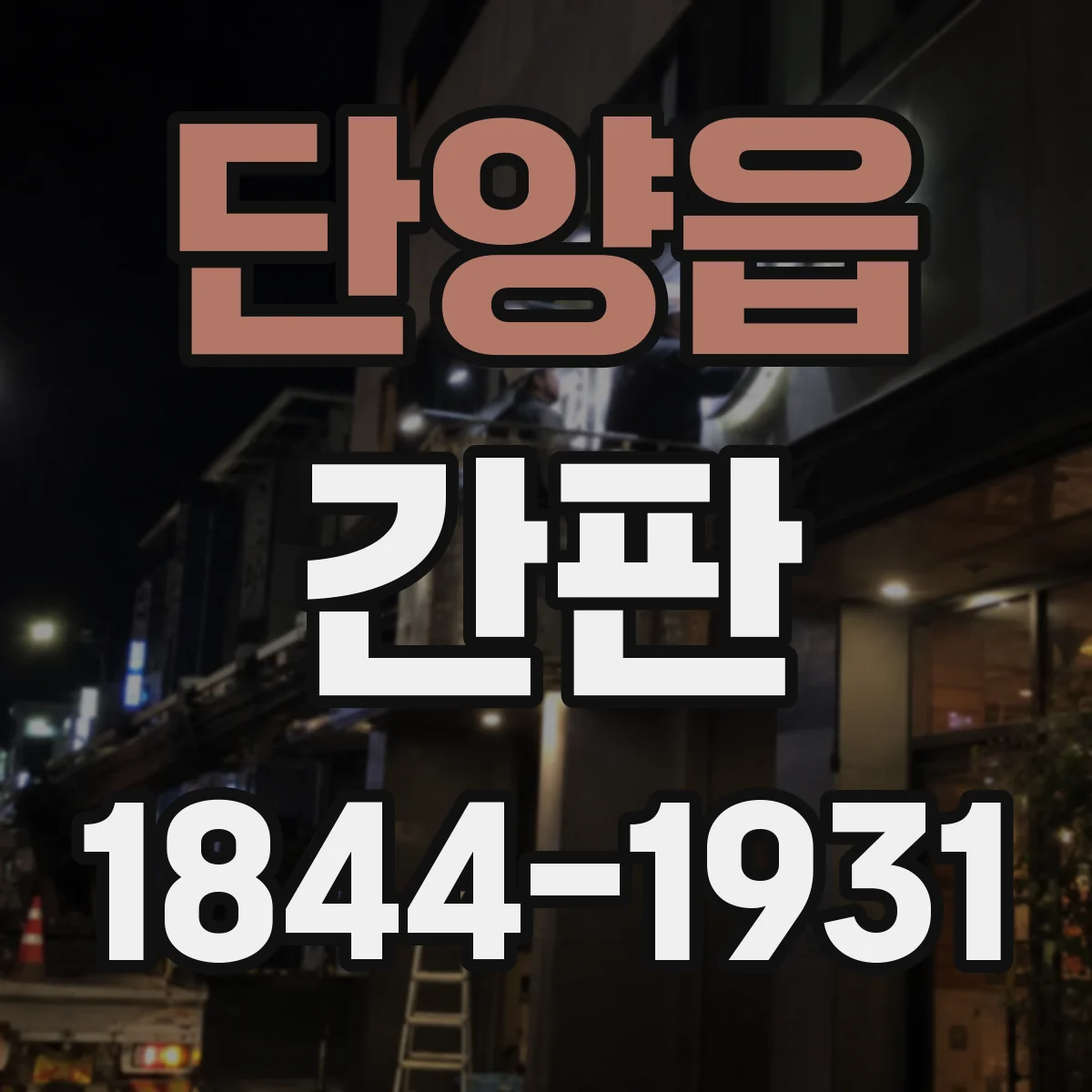단양읍 간판