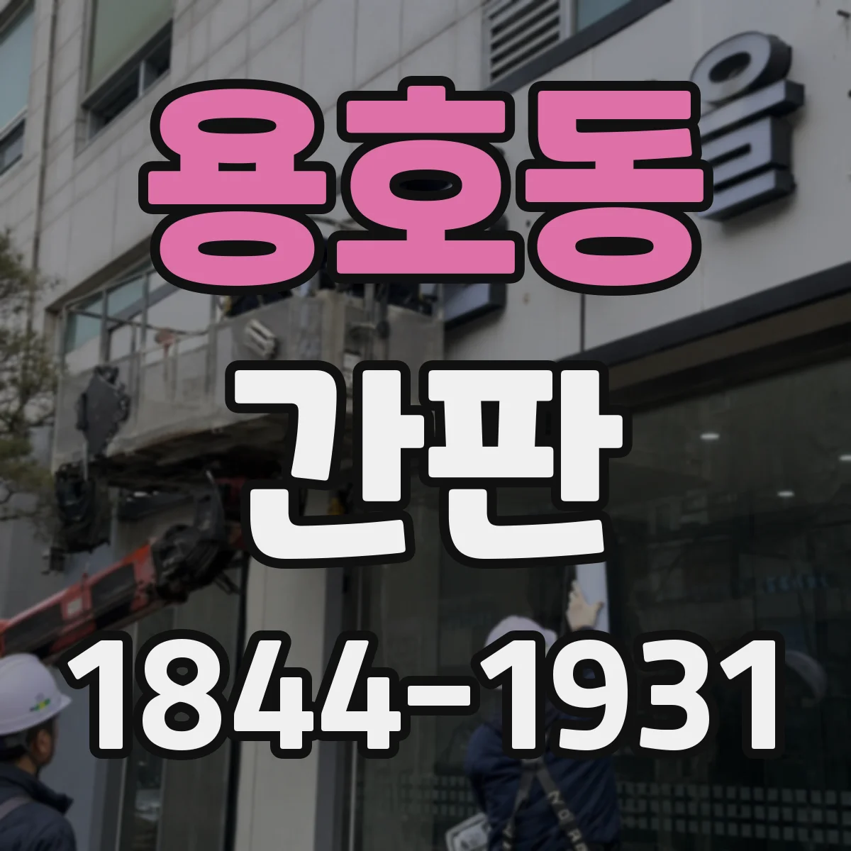 용호동 간판